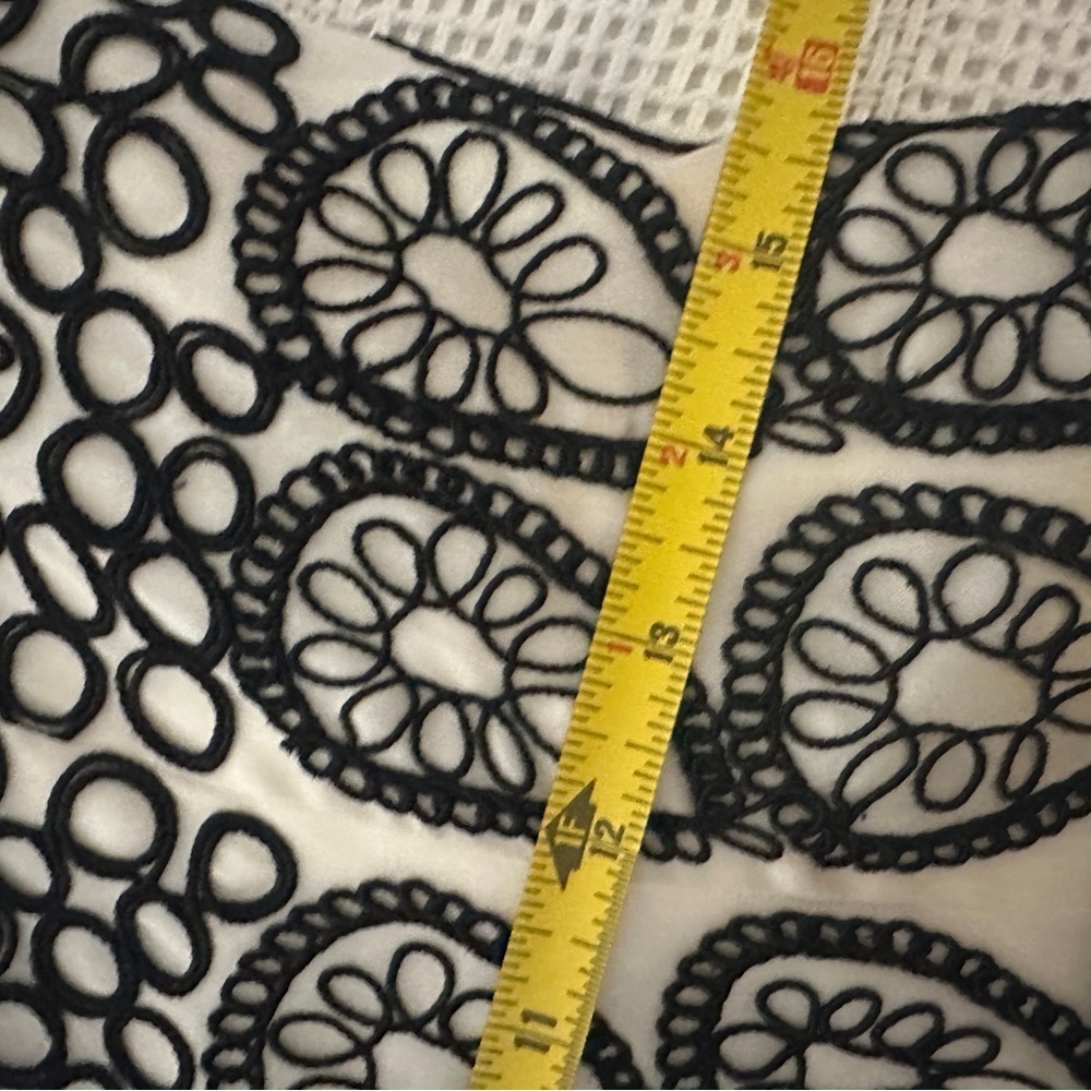 Carmen Marc Valvo Strapless White and Black A line Dress - Picture 11 of 13